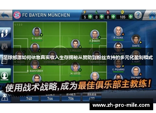 足球部落如何依靠真实收入生存揭秘从赞助到粉丝支持的多元化盈利模式